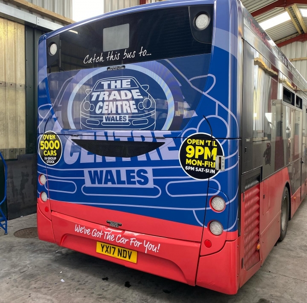 Trade Centre Wales Bus Advert